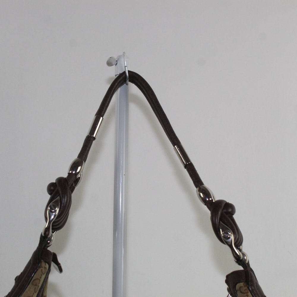 GUCCI Beige/Ebony GG Canvas Techno Horsebit Medium Hobo Bag - Picture 14 of 16